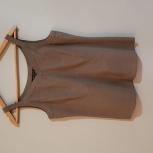We are selling a gray tank top by the brand sigrid Olsen size 6 women's v cut
